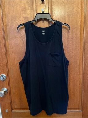 GAP Navy Men’s Cotton Tank with Chest Pocket XL